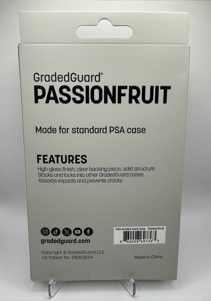 GradedGuard Passionfruit LIMITED EDITION Trading Card Display Case