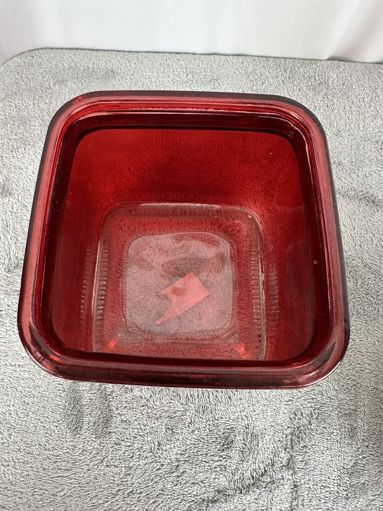 Red Square Cubed Vase