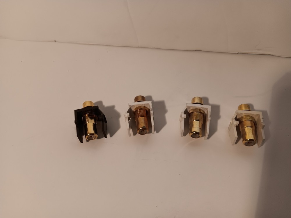Bundle of 40 Leviton Keystone Style RCA Jack Inserts