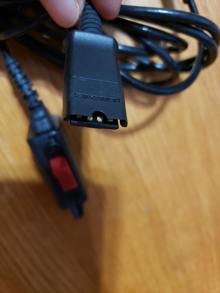 Platronics Y Telephone Headset Training A\DAPTER CORD + MUTE FOR...
