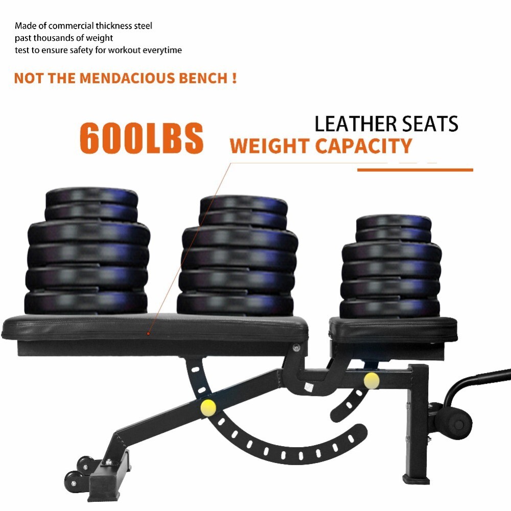 Adjustable Workout Weight Bench Foldable Strength Training Dumbbell Chair