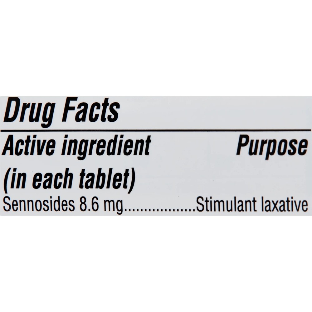 Equate Natural Vegetable Laxative Sennosides Tablets - 100 Count