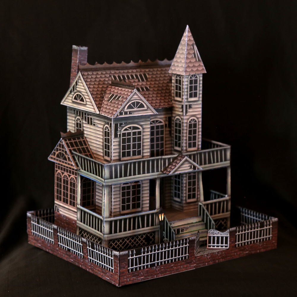 THE GHOST HOUSE Haunted House paper model