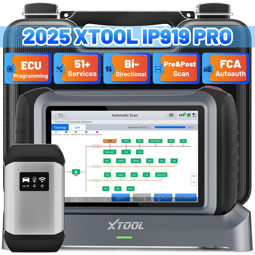2025 Newest XTOOL IP919PRO ECU Programming Full System Diagnostic Scanner Tool