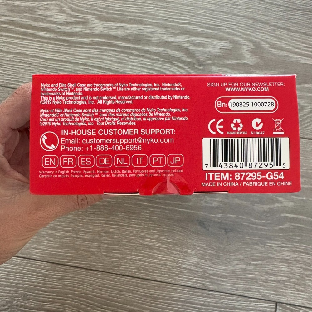 Nyko Elite Shell Case Turquoise Hard Shell Protective Case Nintendo Switch Lite