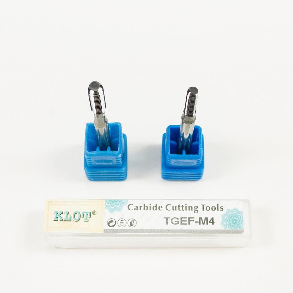 KLOT Solid Carbide Forming Plug Tap Chipless Cutting M1-M5 Metric Thread Tool