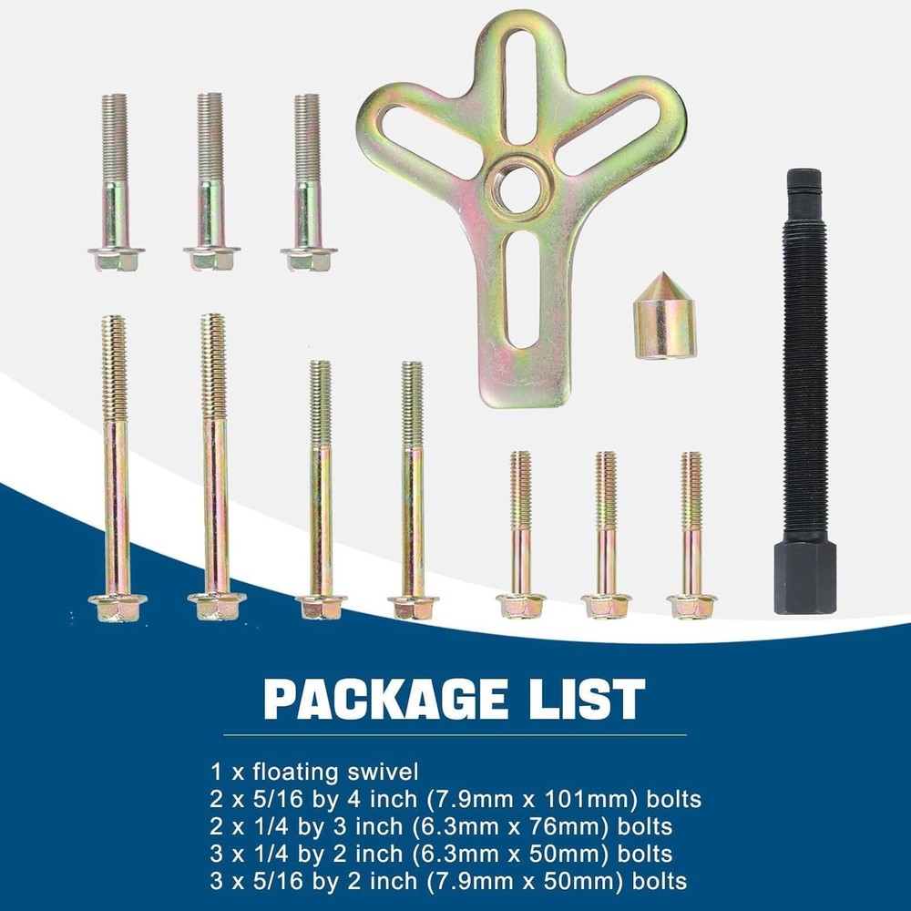 Precision Engineered 13PC Harmonic Balancer and Crankshaft Removal Tool