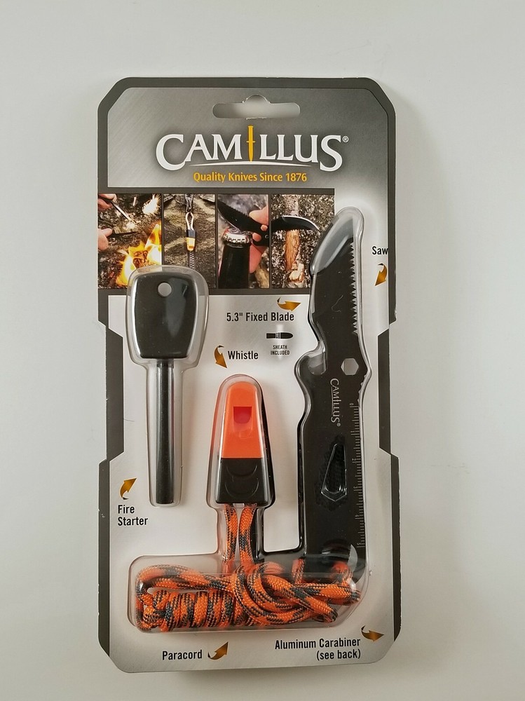 Camillus 5.3" Fixed Blade Camping Kit Model 19685