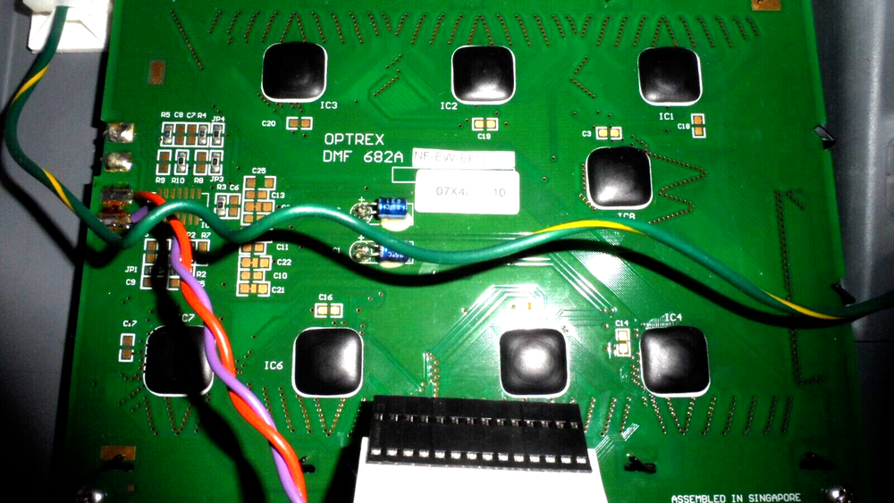 Megger PMM-1 Power Multimeter SCREEN OPTREX DMF 682A W/ CONTROL PANEL BEZEL