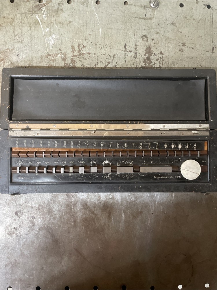 Rare Vintage German Made 36 Pc Rectangular Gage Block Set .050-2” Partial