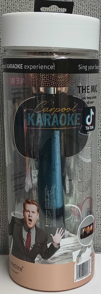Singing Machine Carpool Karaoke Mic 2.0 - Black/Gold