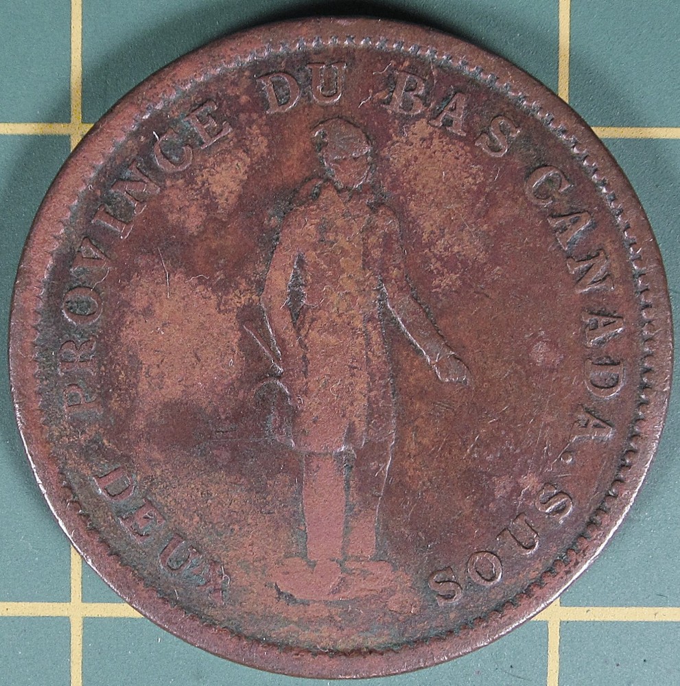 1837 Lower Canada one penny LC-9B4