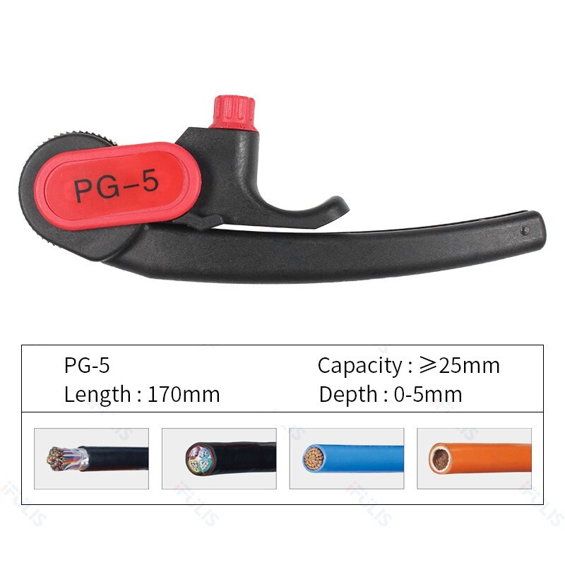 PG-5 Optical Cable Stripper Round Cable Stripping Tool Longitudinal Cable Cutter