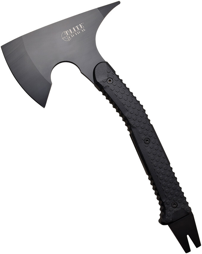 Elite Tactical Fixed 3Cr13 Ax Head Pry Bar Handle Axe w/ Belt Sheath AXE001BK