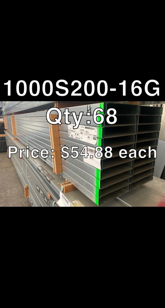 New Construction Materials! Structural Studs & Tracks