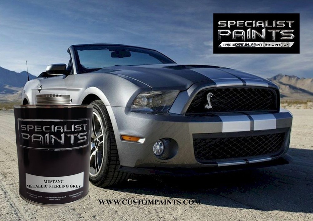 Ford - Sterling Gray - Paint code: UJ - Urethane Based Automotive, Mustang