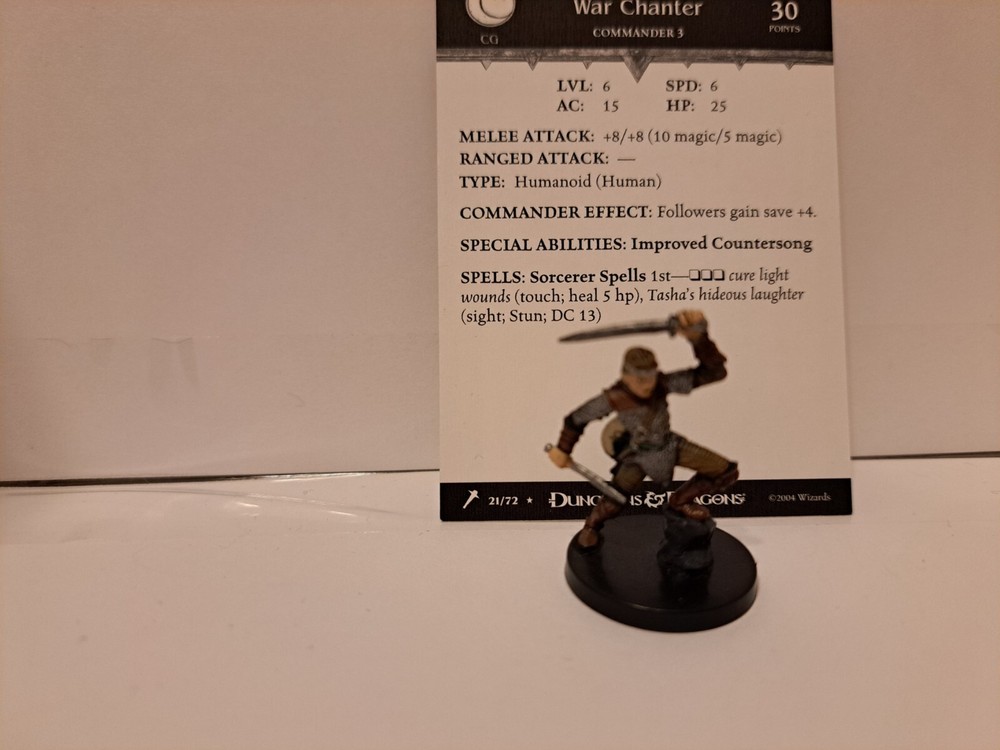 D&D Miniatures WOTC War Chanter 21/72