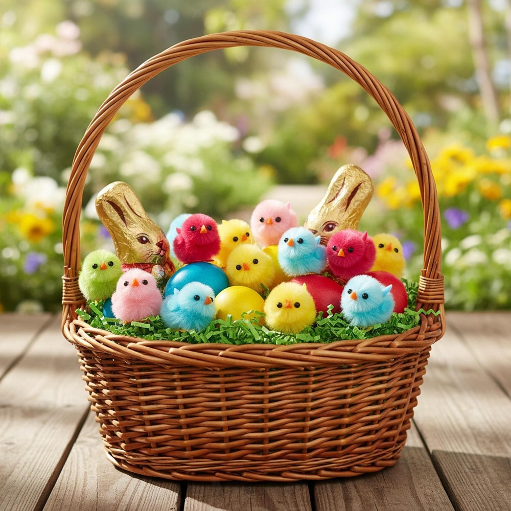 18x Mini Easter Chicks Tiny Chenille Chicks for Easter Egg Fillers Dollhouse