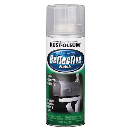 Rust-Oleum 214944 Rust Preventative Reflective Coating Spray, Clear Reflective,