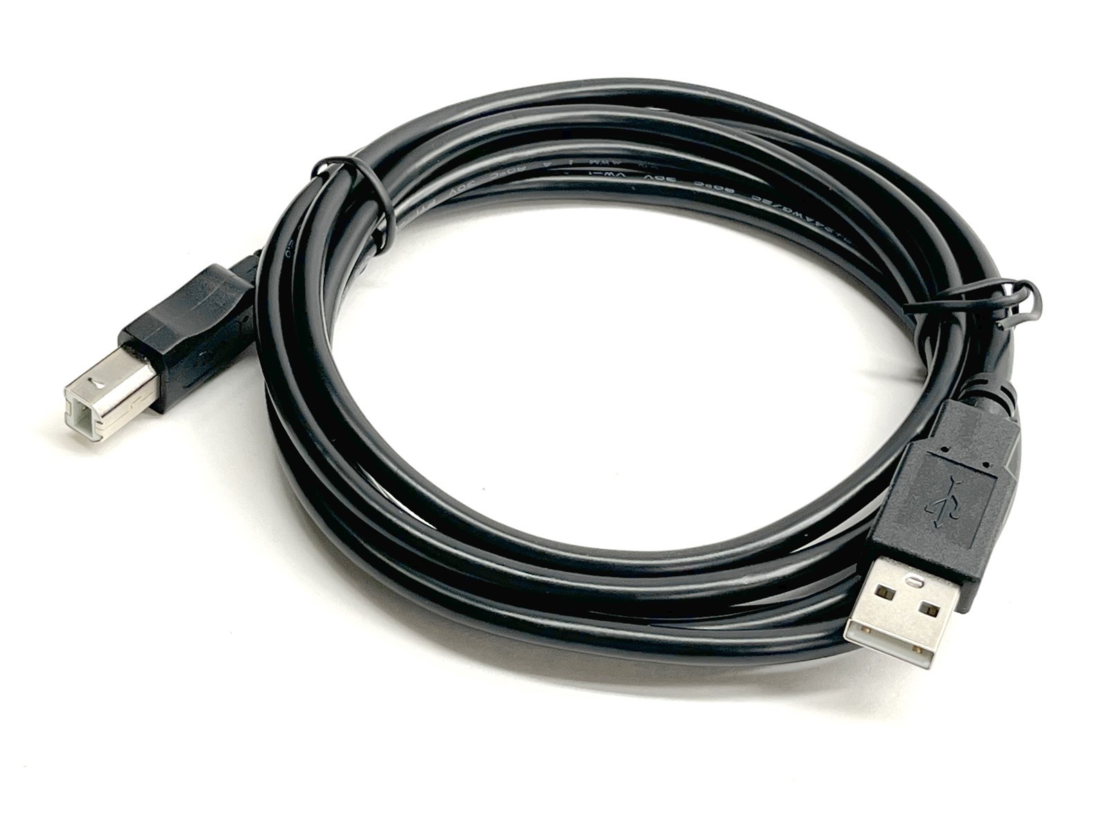 6ft USB 2.0 Type A to B Male Cable for Cameras Thermal Label Printers Scanners