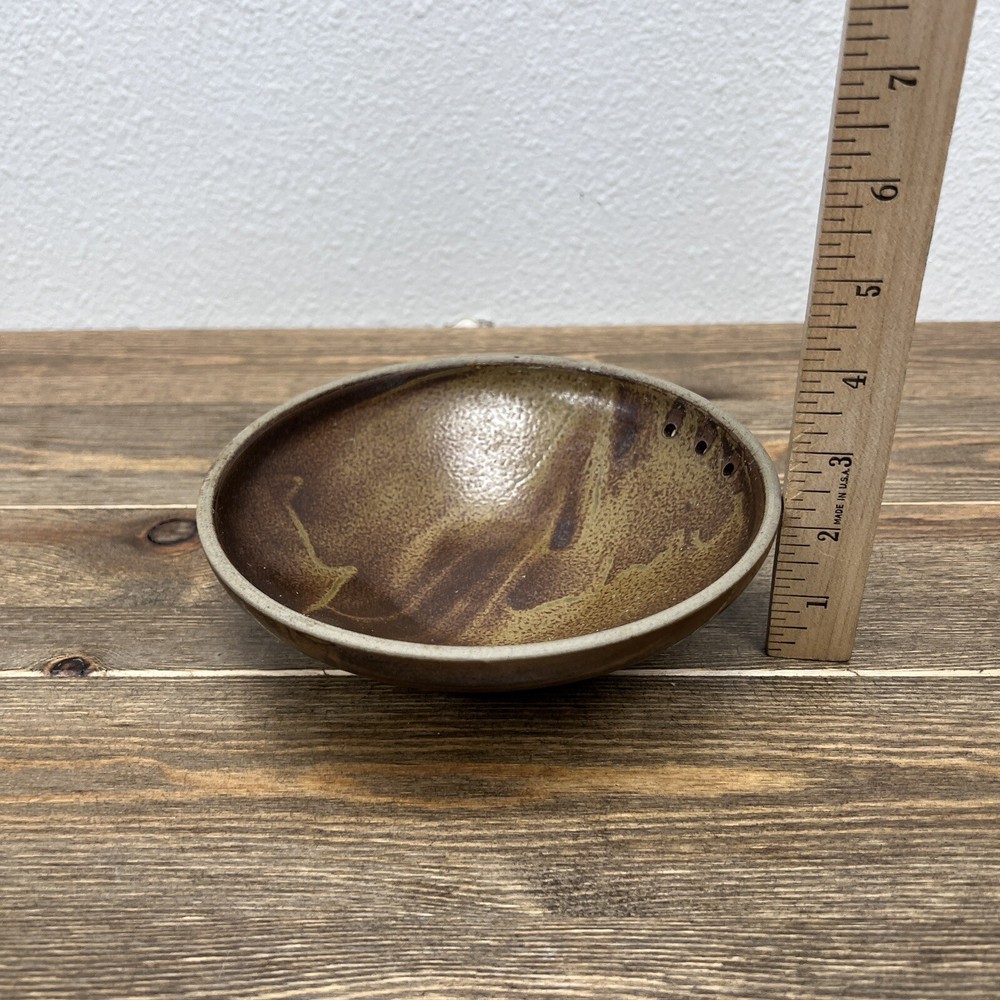 Pottery Ceramic Knitting Yarn 3 Hols Bowl Home Decor