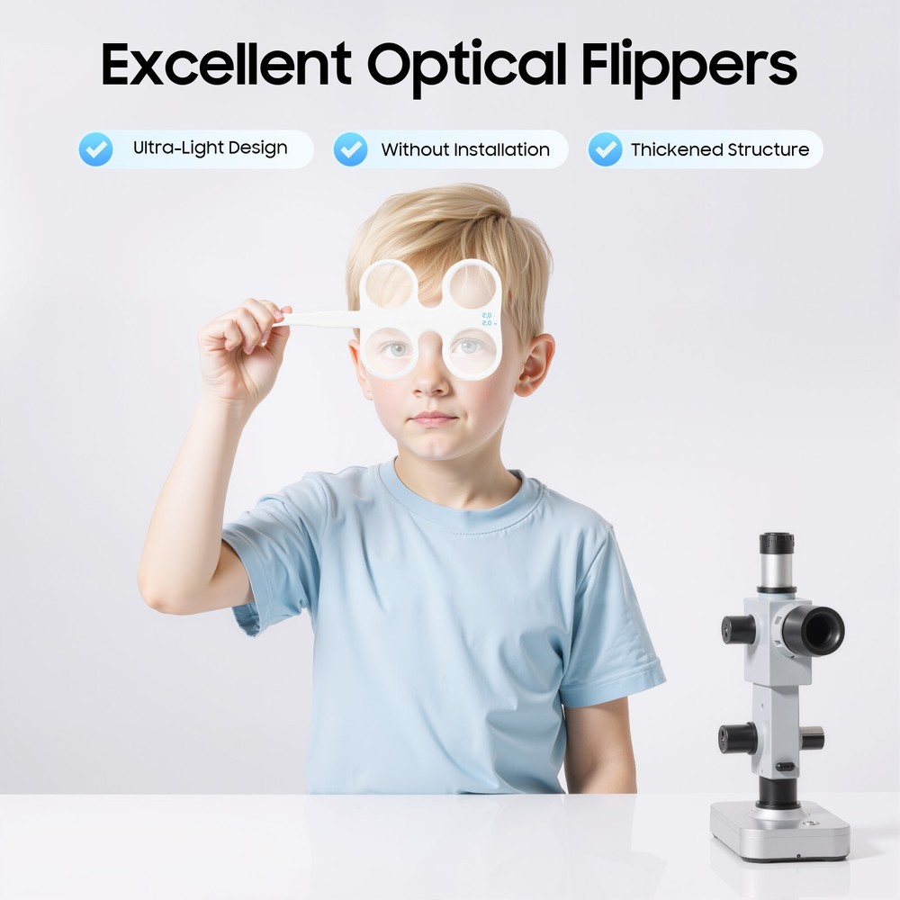 4Pc Optical Flipper Optometry Plastic Flip Trial For Lens Confirmation Test