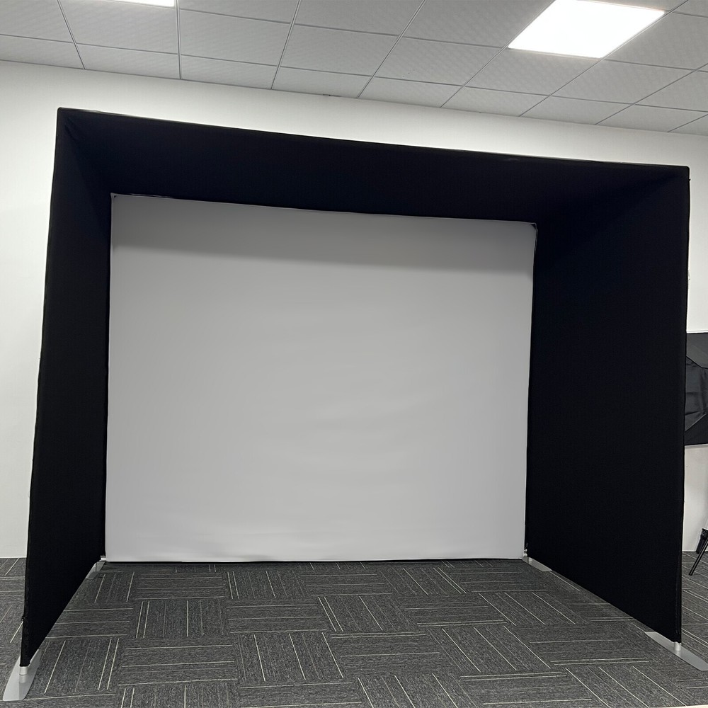 10FT Practice Golf Simulator Enclosure Net Training Aid Commercial Quality