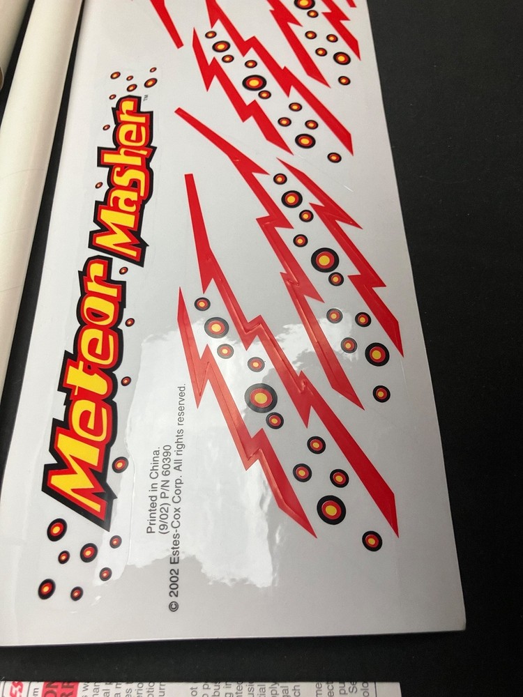 Vintage OOP Estes METEOR MASHER Flying Model Rocket Kit - Open - Complete