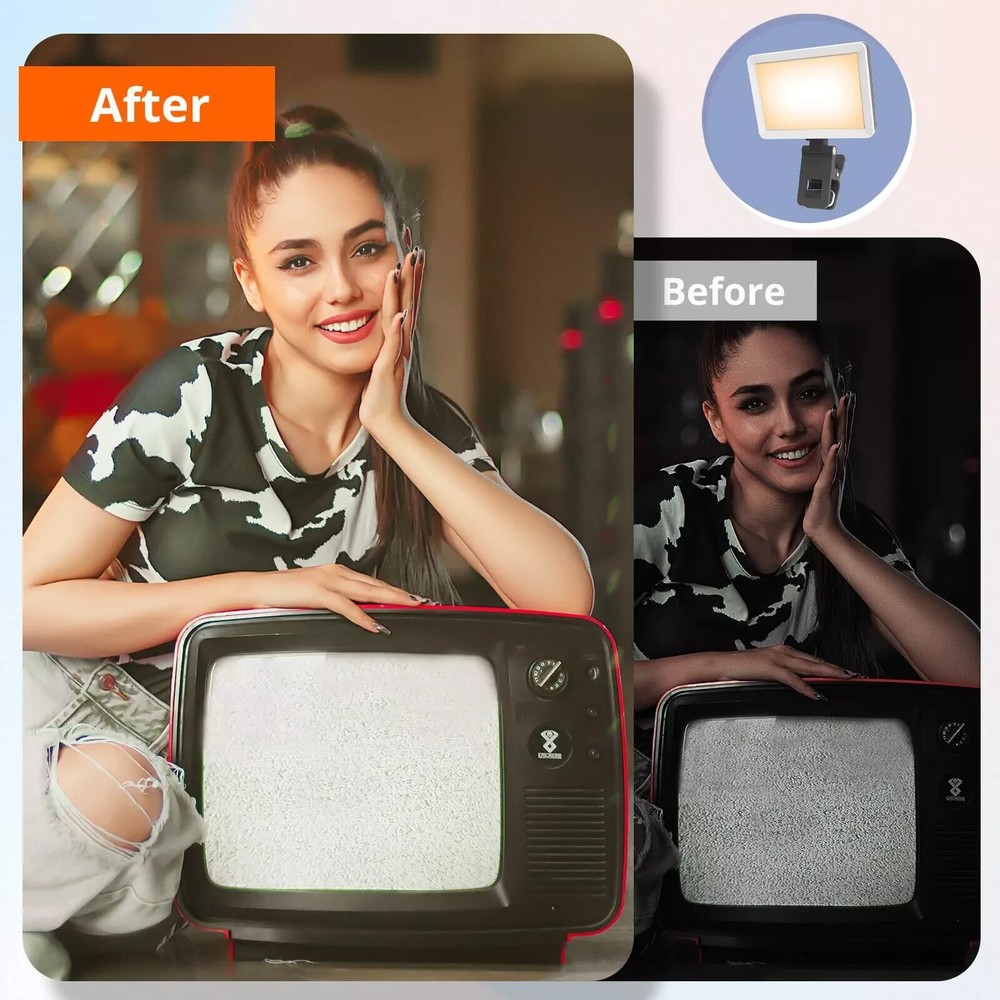 Selfie Light With Memory Function Rechargeable Phone Light For Pictures Iphone I