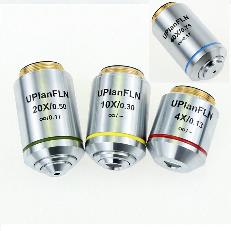 1PC RMS Thread Infinity System Semi-apochromatic Plan Fluorescent Objective Lens
