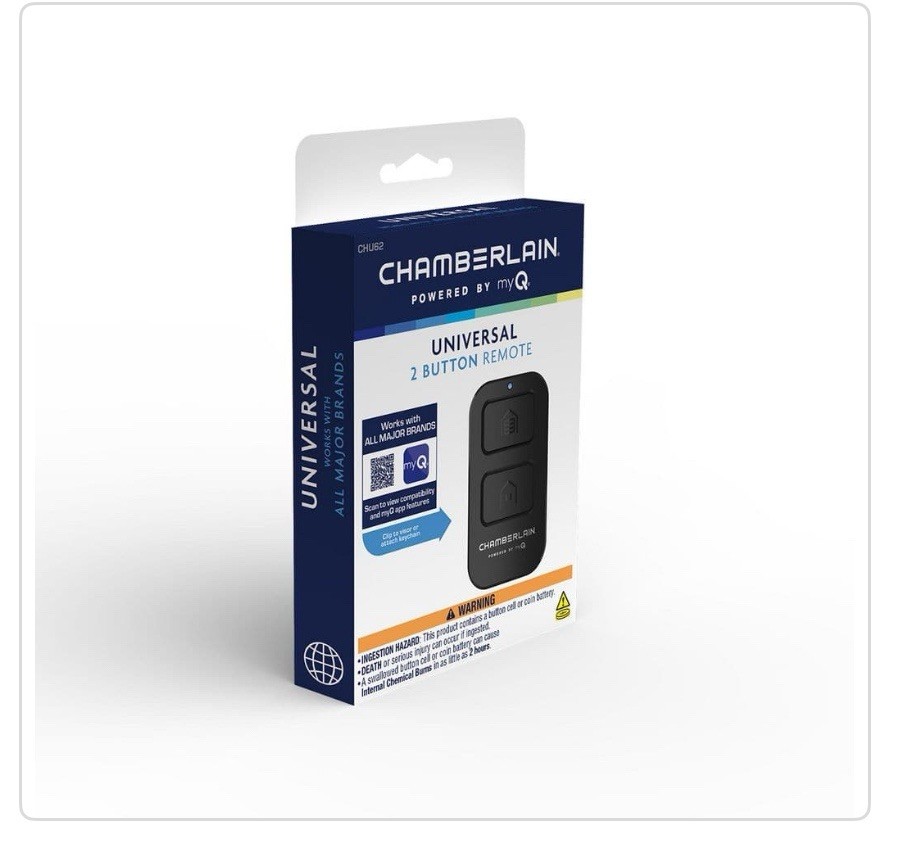Chamberlain CHU62, Universal 2-Button Garage Door Remote Control