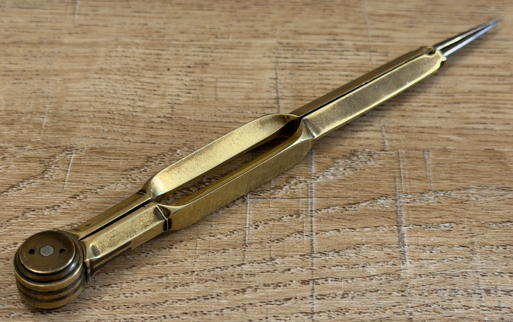 VINTAGE BRASS STANLEY DRAFTING NAVIGATION TOOL