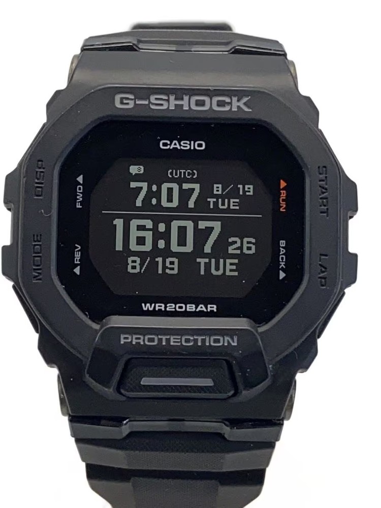 CASIO Quartz Watch G SHOCK Digital Rubber BLK BLK