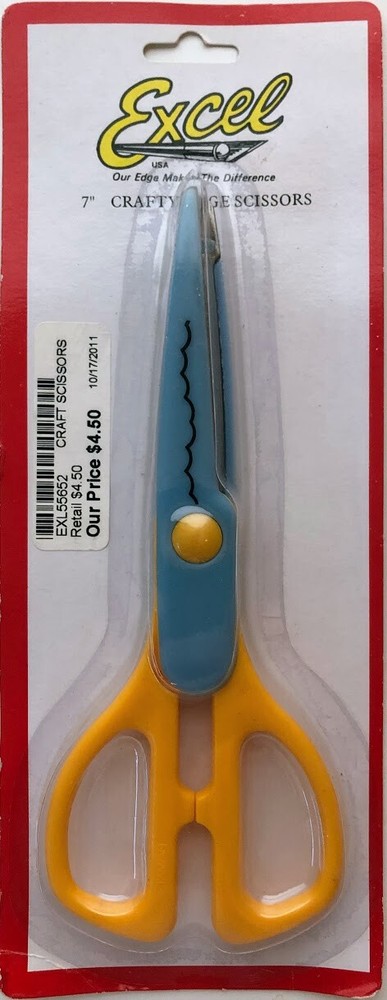 Excel 55652 7" Crafty Edge Scissors New