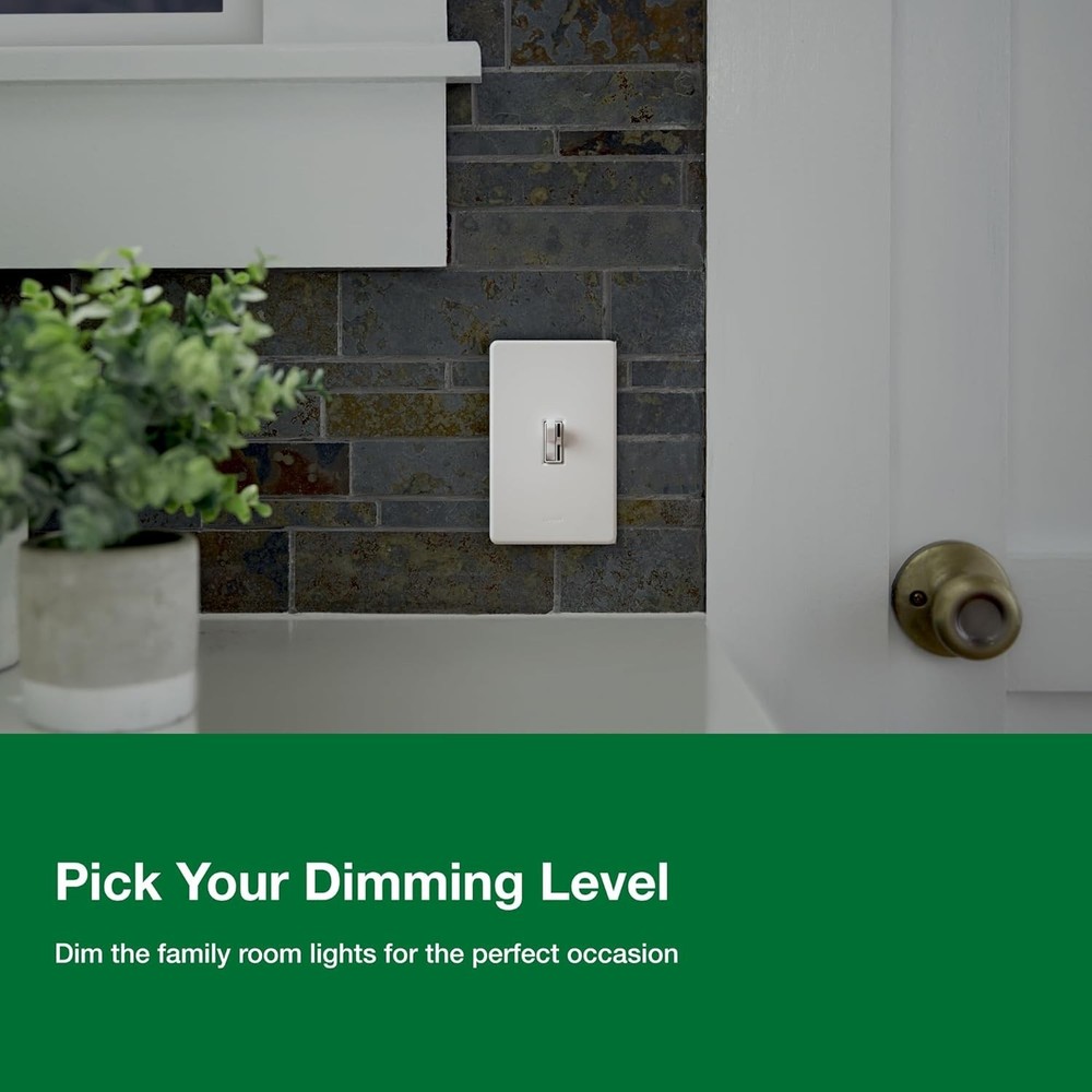 Toggle Dimmer Switch for Dimmable LED, Halogen, Incandescent