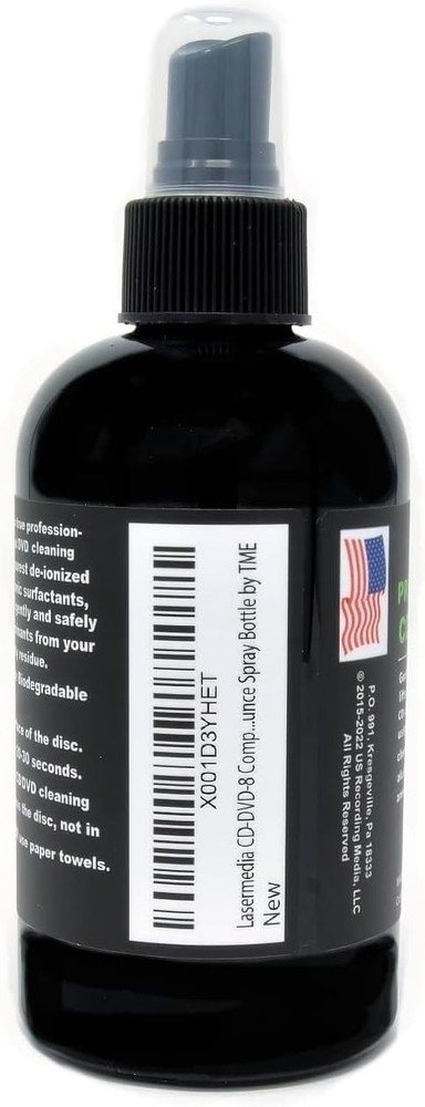 CD DVD Cleaning Solution Fluid (Not a Scratch Remover) 8 Ounce (237 ML)...