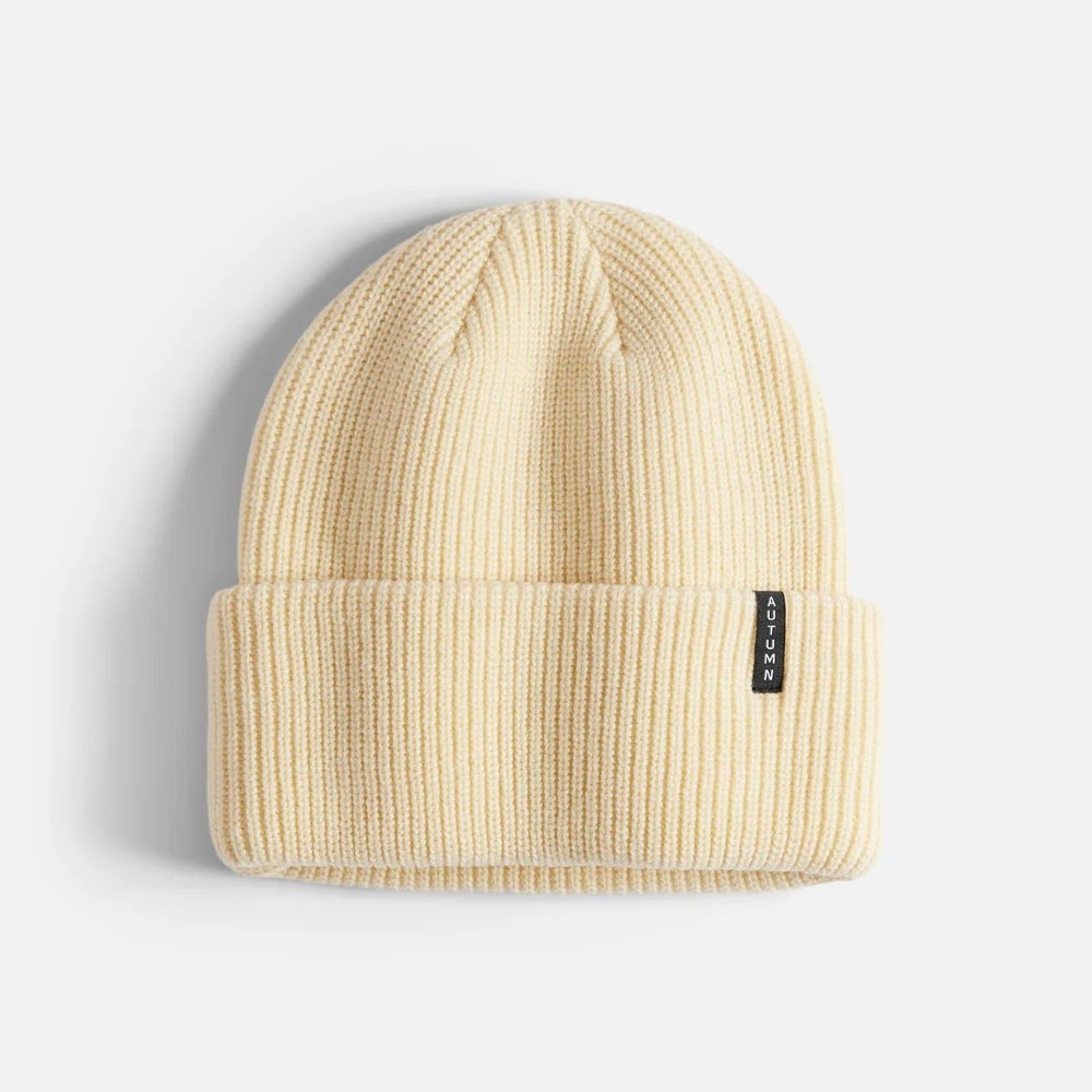 Autumn Select Solid Beanie Hat, Eggshell