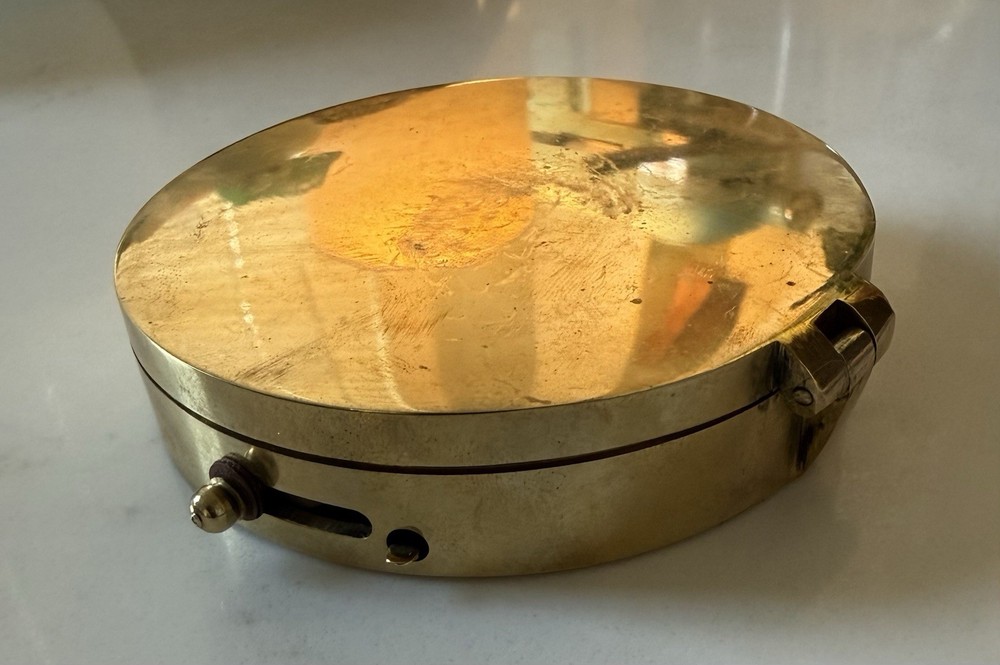 Brass Compass Maritime solid travel