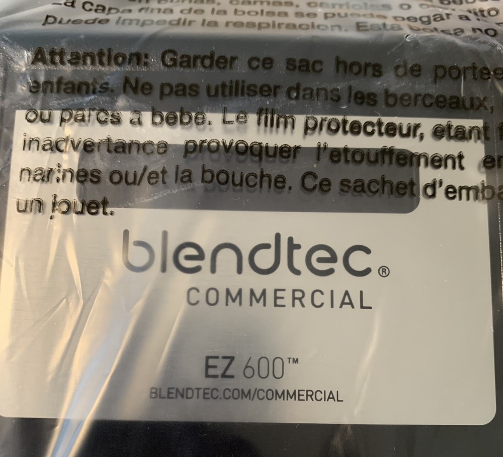 Blendtec E600A0801-A1GA1A EZ600 Blender Package - Black