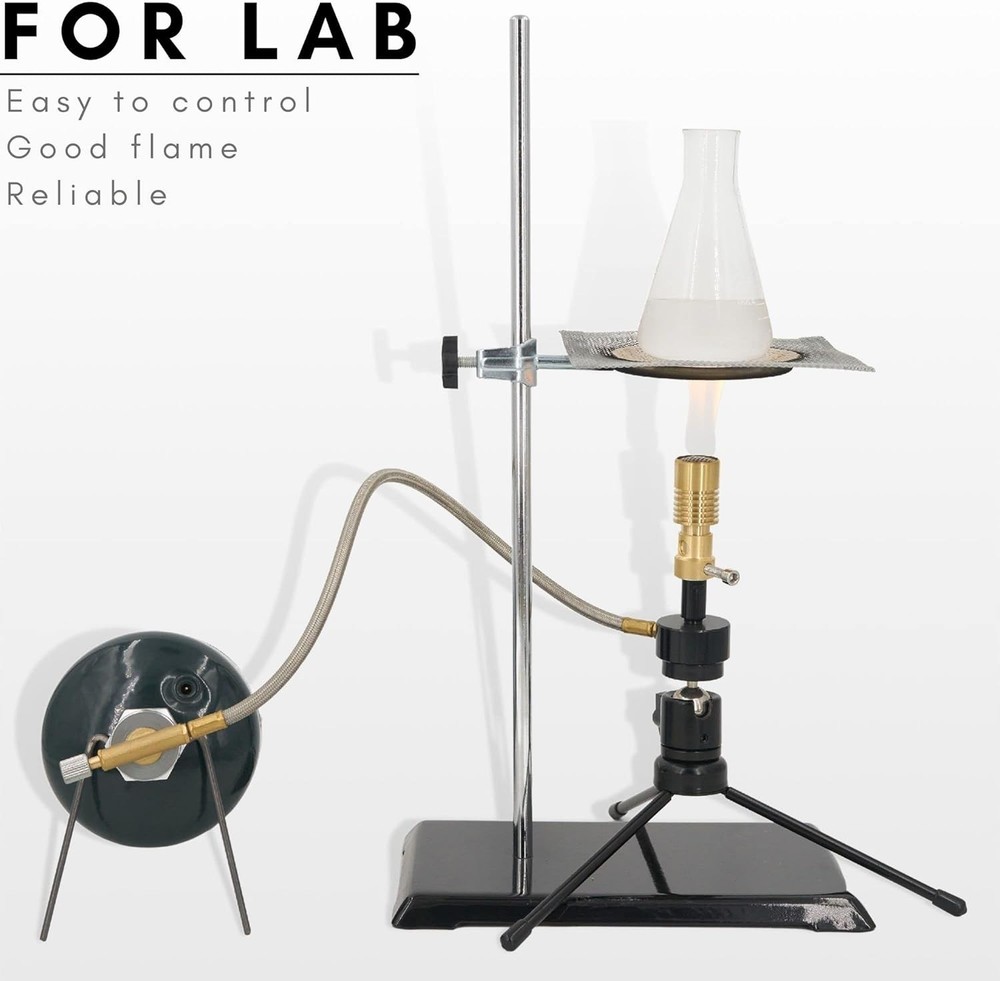 Universal Design Propane Burner with Variable Flame and Easy Height Adjustments