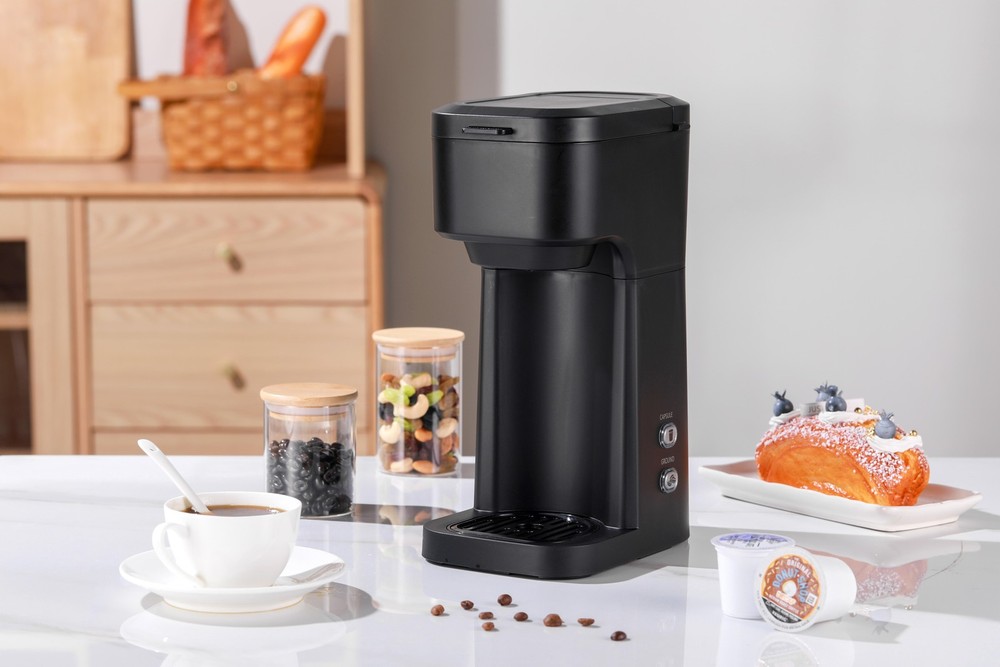 Black Matte Single Serve Coffee Maker