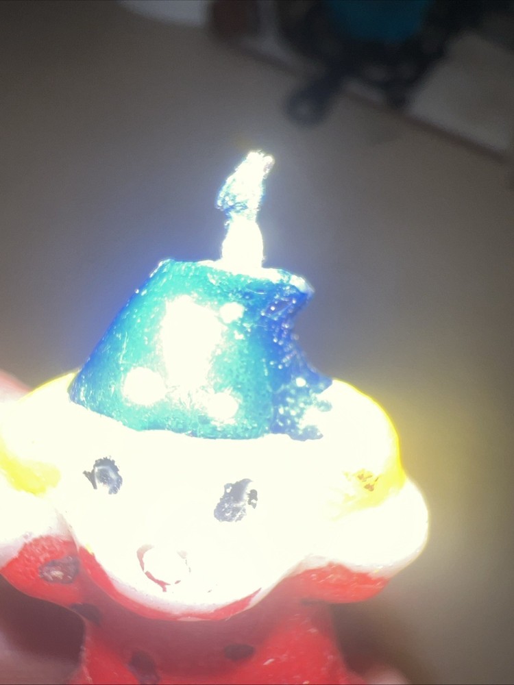 Vtg Small Clown Candle