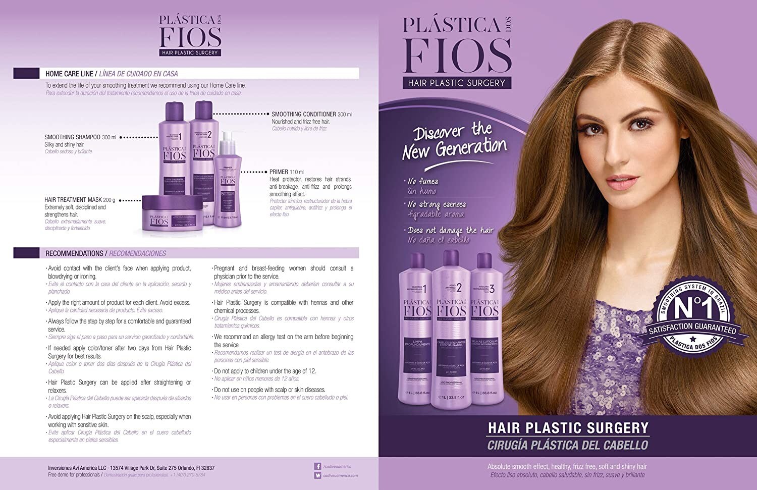 Progressive Cadiveu Plastica Brazilian Keratin System Anti Frizz -3x1L