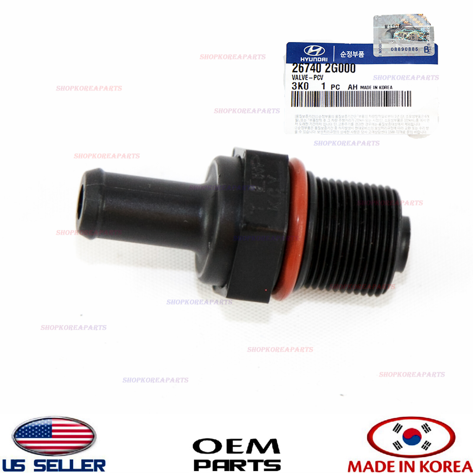 Genuine PCV Valve OEM Ventilation Valve Hyundai Kia 2010-2022 *See compatibility