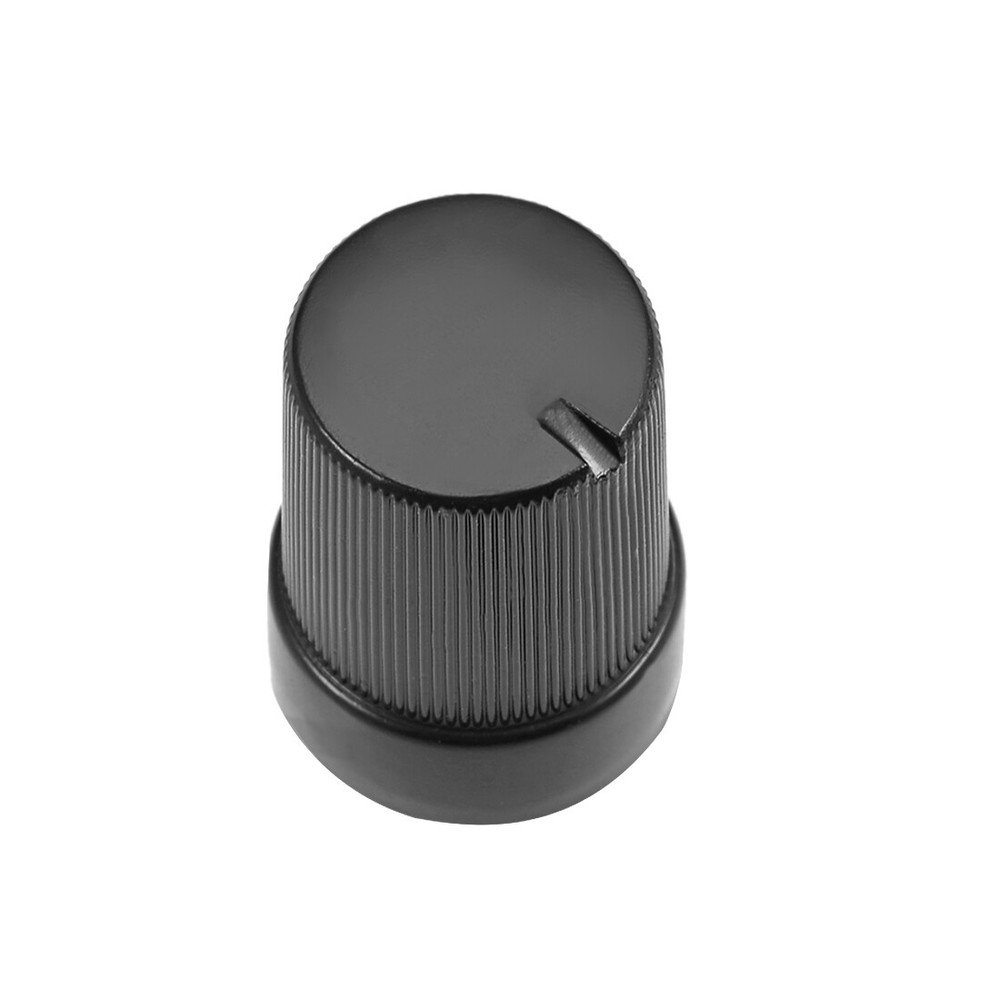 50Pcs 6mm Insert Shaft 10x14mm Plastic Potentiometer Rotary Knob Pots Black