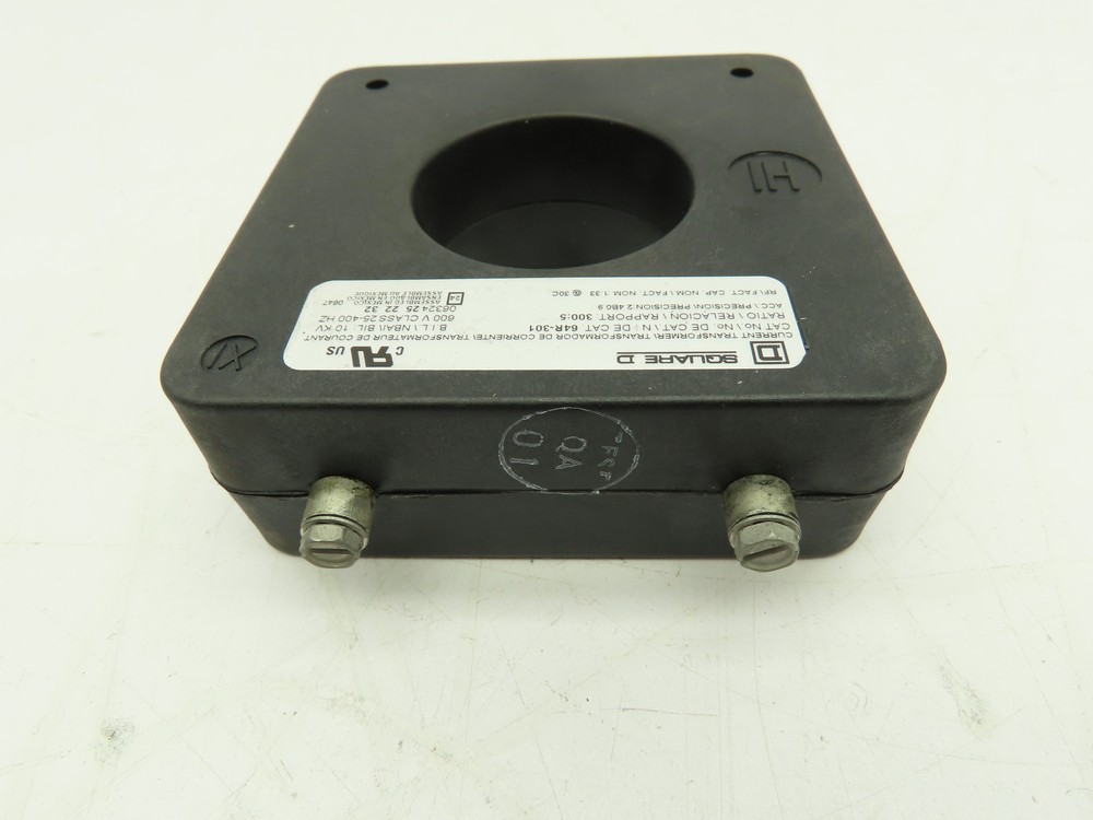 Square D 64R301 Current Transformer Solid Core 300:5A 600V 1-15/16" ID