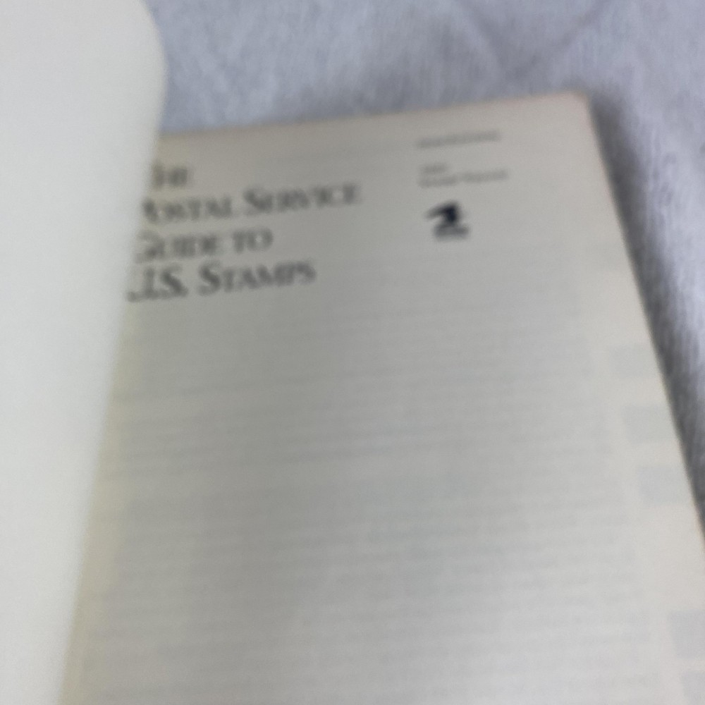 Vintage 1990 Postal Service Guide To U.S. Stamps Book USPS Scott Values USA