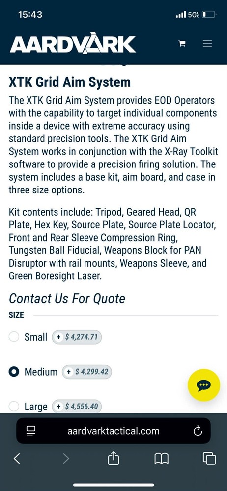 XTK Grid Aim System Precision X Ray Targeting Kit Complete Case Tripod Laser