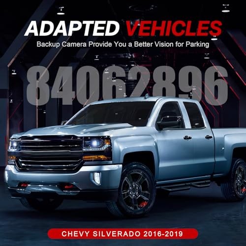 Backup Camera Compatible with 2016 2017 2018 2019 Chevy Silverado GMC 84062896