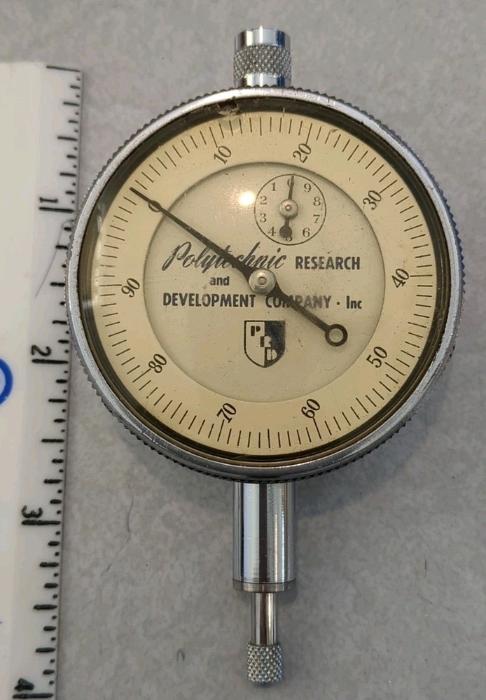 Vtg PRD Dial Indicator Gauge Machinist Tool Polytechnic Research & Development